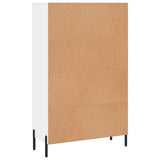 Highboard High Gloss White 69.5x31x115 cm Engineered Wood 830334