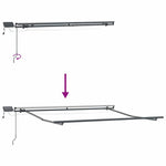 Retractable Awning Manual Beige 300 x 250 cm Fabric 3330056