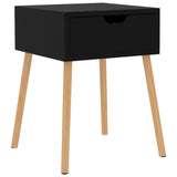 ZNTS Bedside Cabinet High Gloss Black 40x40x56 cm Engineered Wood 326809