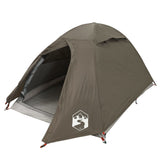 ZNTS Camping Tent Dome 2-Person Brown Waterproof 4009613