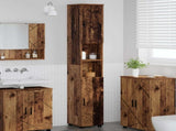 Bathroom Cabinet with Storage Old Wood 30 x 35 x 192 cm 883342