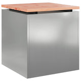 Garden Bench Silver 40 x 40 x 43 cm Galvanised steel 874917