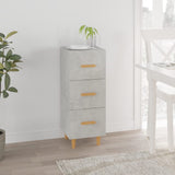 Sideboard Concrete Grey 34.5x34x90 cm Engineered Wood 812343