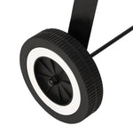 Charcoal BBQ Grill with Wheels Black Steel 315386