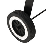 Charcoal BBQ Grill with Wheels Black Steel 315386