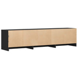TV Cabinet with LED Black 165 x 34 x 40 cm Engineered Wood 3418717