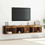 TV Cabinet Set 2 pcs Old wood 80 x 30 x 30 cm Engineered Wood 862201