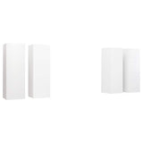 4 Piece TV Cabinet Set White 30,5x30x90 cm Engineered Wood 3078741