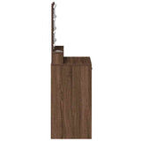 Dressing Table Brown Oak 50 x 41 x 135 cm Engineered Wood 865097
