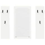 Wall-Mounted Coat Rack White 96 x 1.5 x 90 cm Engineered wood 874531