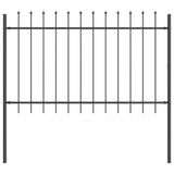 Garden Fence Grey 6.8 x 1 m Powder-coated steel 3334070