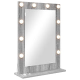 Vanity Mirror Rectangular Grey Sonoma 70 x 50 x 18 cm 868338