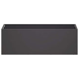 Garden Planter 2 pcs Black 60 x 20 x 20 cm Cold-rolled Steel 8005149