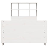 Bed Frame without Mattress White 90x200 cm Solid Wood Pine 3323699