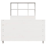 Bed Frame without Mattress White 90x200 cm Solid Wood Pine 3323699