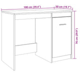 Desk Artisan Oak 100x50x76 cm Engineered Wood 856003