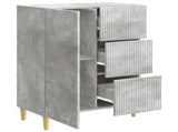 Sideboard Concrete Grey 66 x 34.5 x 90 cm Engineered Wood 894628