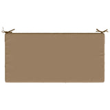 Seat Cushion SOEST 100% Polyester Taupe 120 x 80 x 15 cm 944321