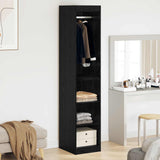 Wardrobe with Shelf with Storage Black Oak 41 x 48 x 102 cm 879647