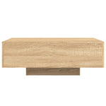 ZNTS Coffee Table with LED Lights Sonoma Oak 85x55x31 cm 836611