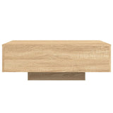 ZNTS Coffee Table with LED Lights Sonoma Oak 85x55x31 cm 836611