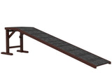 Pet Ramp for Dogs Cats Non-Slip Carpet Top Platform - Brown & Grey T3398P376468