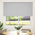 ZNTS Roller Blind Blackout Light Grey 165x150 cm Fabric Width 161.6 cm Polyester 4011401