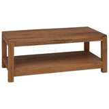 Coffee Table Natural 100 x 50 x 40 cm Solid Teak Wood 42024252