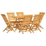 7 Piece Garden Dining Set Solid Wood Teak 3155000