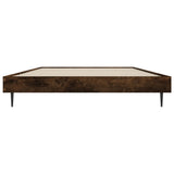 Bed Frame without Mattress Smoked Oak 90x200 cm Engineered Wood 832274