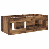 Kids'High Bed Frame 2 pcs Old Wood 203 x 101.1 x 68.5 cm 3422553