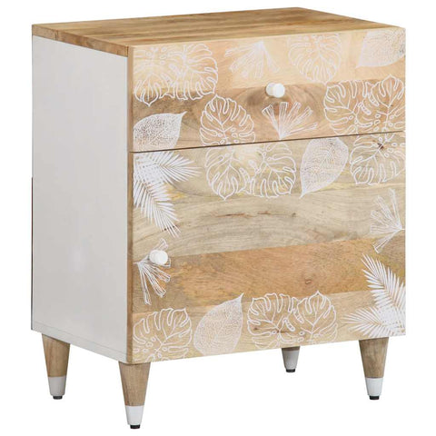 ZNTS Bedside Cabinet 50x33x60 cm Solid Wood Mango 4018672