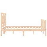 Bed Frame without Mattress 140x200 cm Solid Wood Pine 3192166