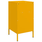 ZNTS Bedside Cabinet Mustard Yellow 36x39x68 cm Steel 843084