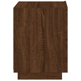 Bedside Cabinets with LED Lights 2 pcs Brown Oak Engineered Wood 836748