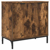Bathroom Sink Cabinet with Door Smoked Oak 60.5 x 33.5 x 61 cm 883419