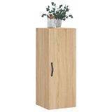Wall Mounted Cabinet Sonoma Oak 34.5x34x90 cm Engineered Wood 834997