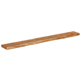Wall Shelf 160x20x3.8 cm Rectangular Solid Wood Acacia Live Edge 370280