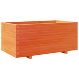 Garden Planter Wax Brown 110x60x49.5 cm Solid Wood Pine 3282571