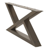 Coffee Table Legs 2 pcs Natural Steel 70x cm Steel 4012695