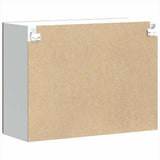 Kitchen Wall Cabinet with Glass Door Kalmar Brown Oak Engineered Wood 853614