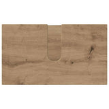 Bathroom Furniture Set Wall-mounted with Door 3 pcs Artisan Oak 3392952