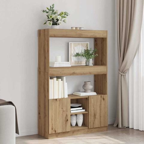Highboard Artisian Oak 92x33x140 cm Engineered Wood 3309617