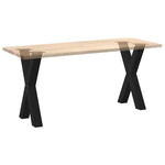 ZNTS Dining Table Legs X-Shaped 2 pcs Black 60x cm Steel 4012972