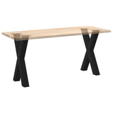 ZNTS Dining Table Legs X-Shaped 2 pcs Black 60x cm Steel 4012972