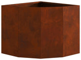 Corner Planter Rusty 30 x 30 x 35 cm Weathering steel 883660