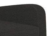 Armchair Black Faux Lamb Fleece 42043410