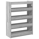 Shoe Rack Grey Sonoma 60x25x81 cm Engineered Wood 859883