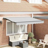 Awning Frame Retractable Anthracite 3 x 2 m Metal 42002553