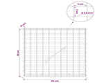 Gabion with 3.5 mm Wire and 5x5 cm Mesh 50x10x50 cm 3462019